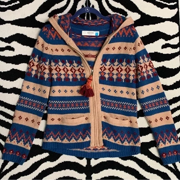 sparrow Sweaters Anthropologie Sparrow Fairisle Hooded Sweater